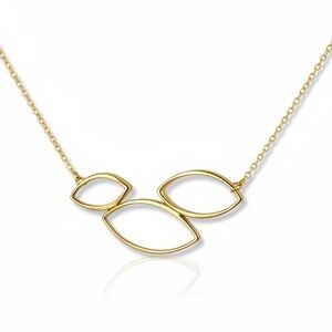 Vintage Dainty Open Leaf Necklace